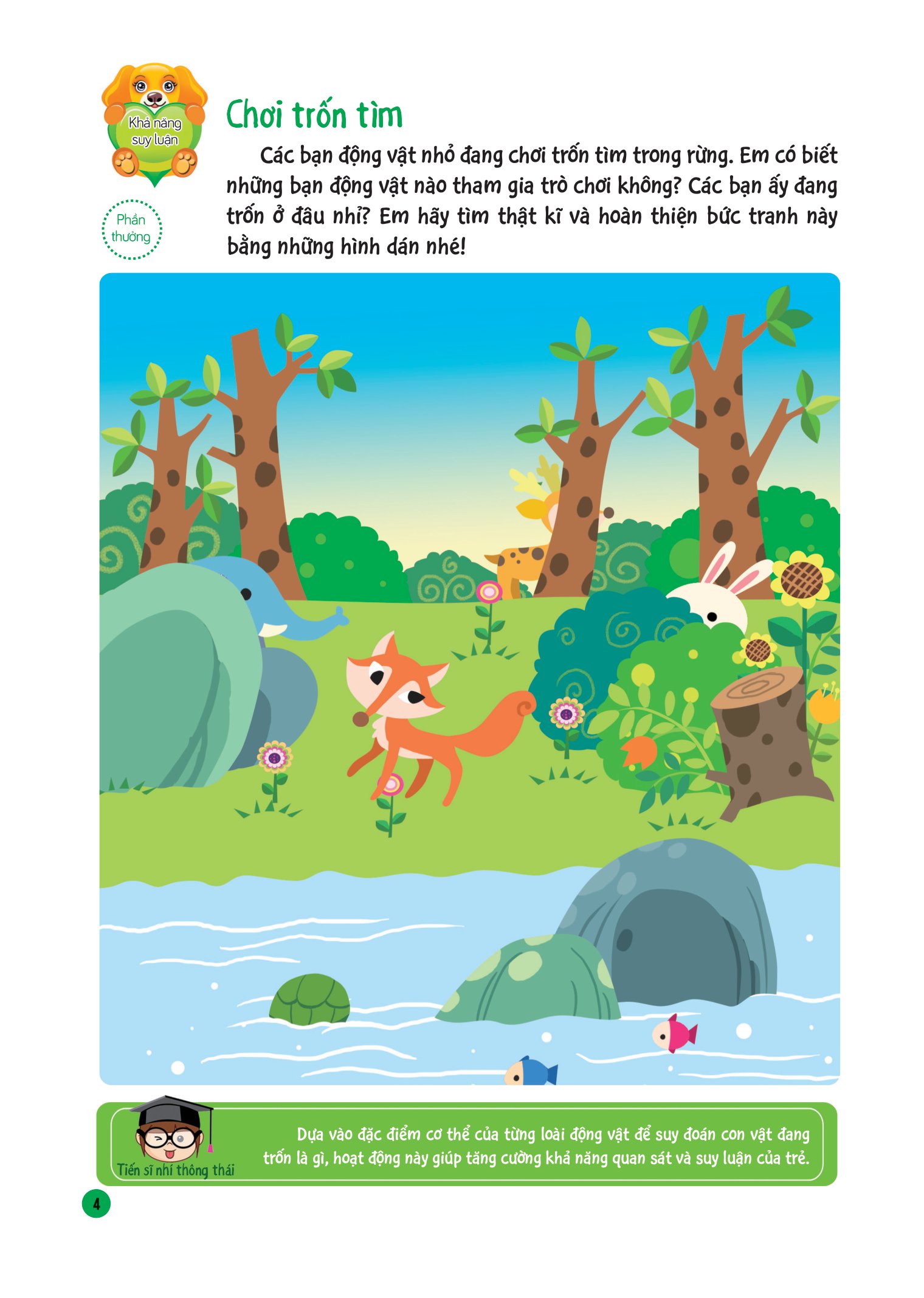 bộ hình dán thú vị, rèn luyện tư duy 4