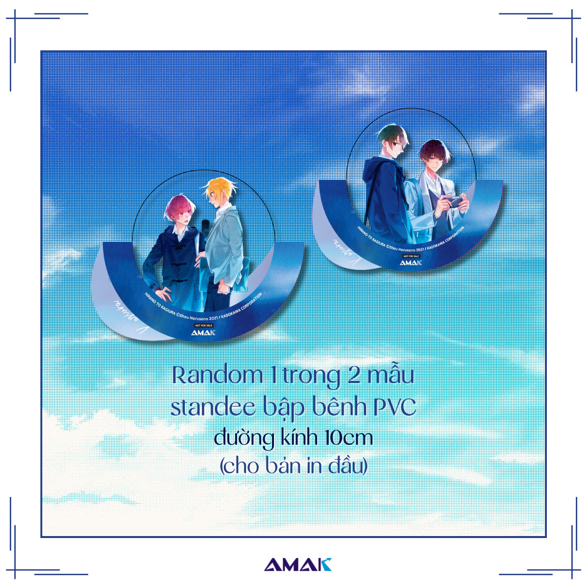 Bo
						
										
										Hirano Va Kagiura - Tap 2 - Tang Kem Bookmark Hai Mat + Postcard + Random 1 Trong 2 Mau Standee PVC Bap Benh