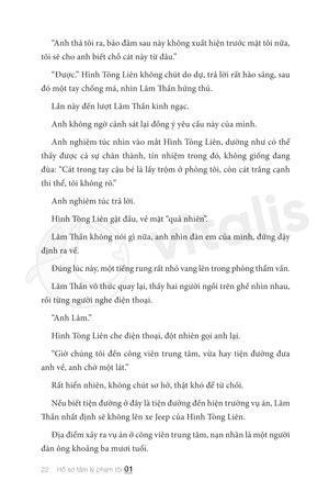 bộ hồ sơ tâm lý phạm tội 1