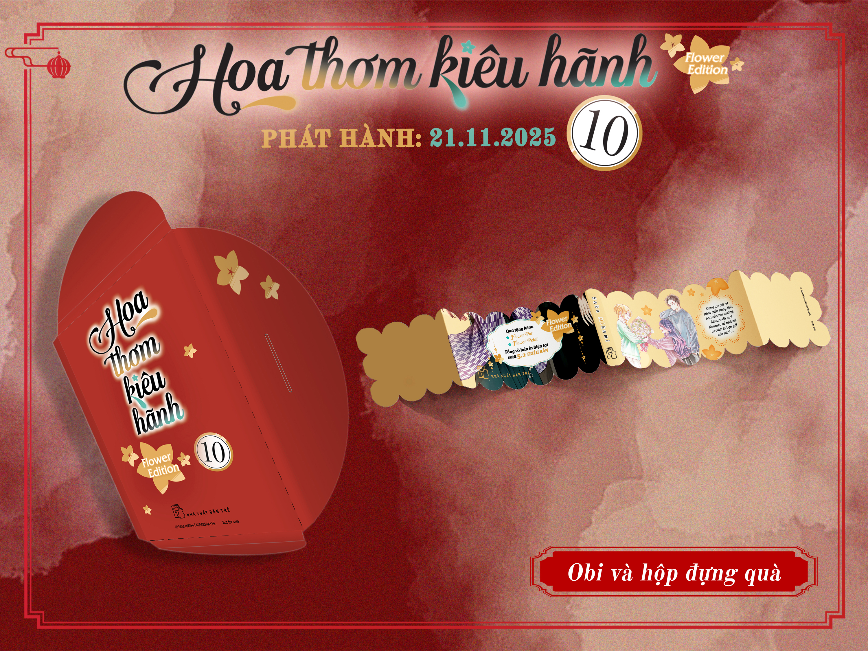 Bo
						
										
										Hoa Thom Kieu Hanh - Tap 10 - Flower Edition - Tang Kem Lich Giay De Ban + Moc Khoa Mica + Hop Giay Dung Qua