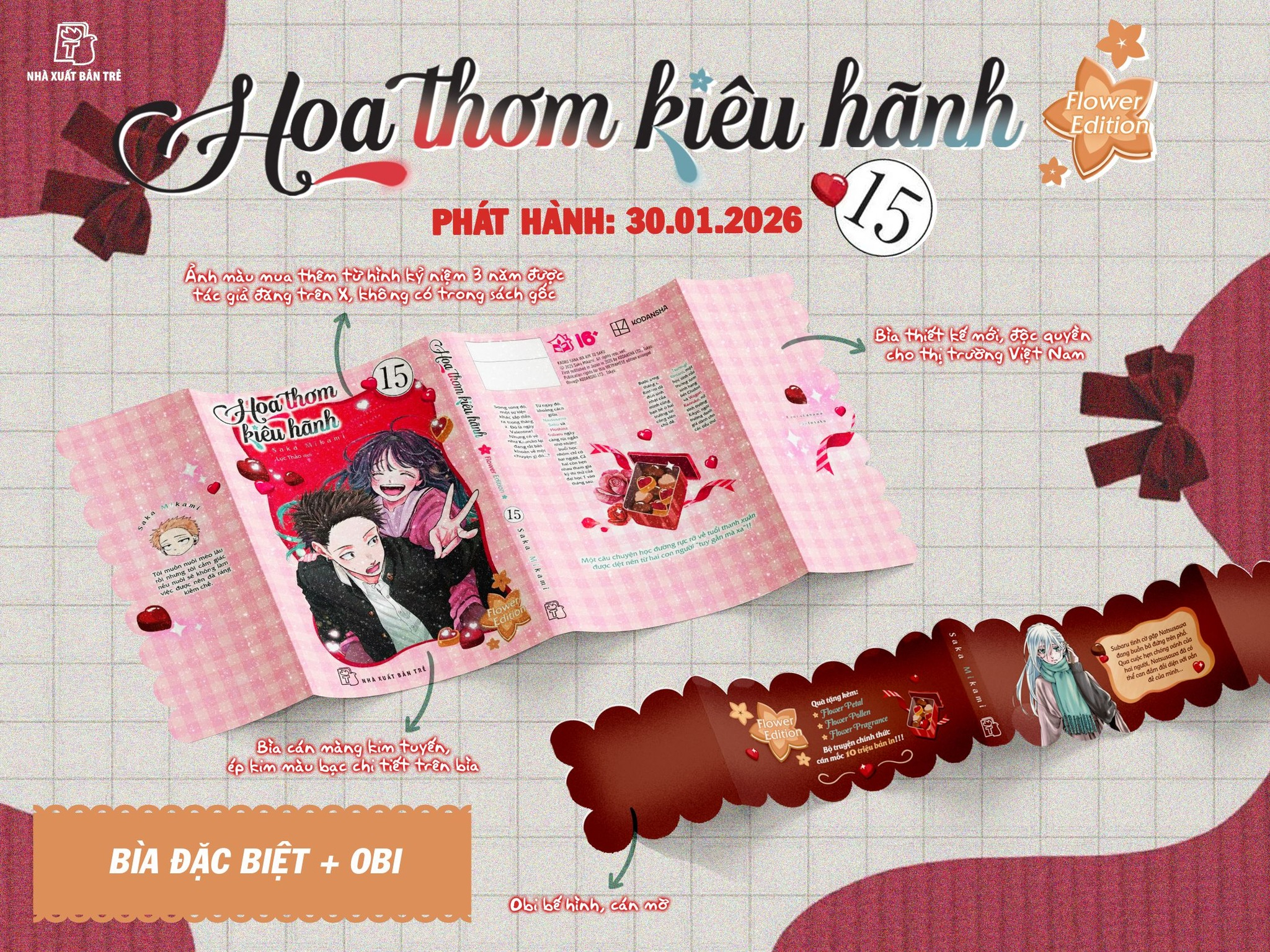 Bộ
						
										
										Hoa Thơm Kiêu Hãnh - Tập 15 - Flower Edition - Tặng Kèm Card Giấy + Postcard Truyện Mini + Móc Khóa Acrylic + Hộp Giấy Đựng Quà
