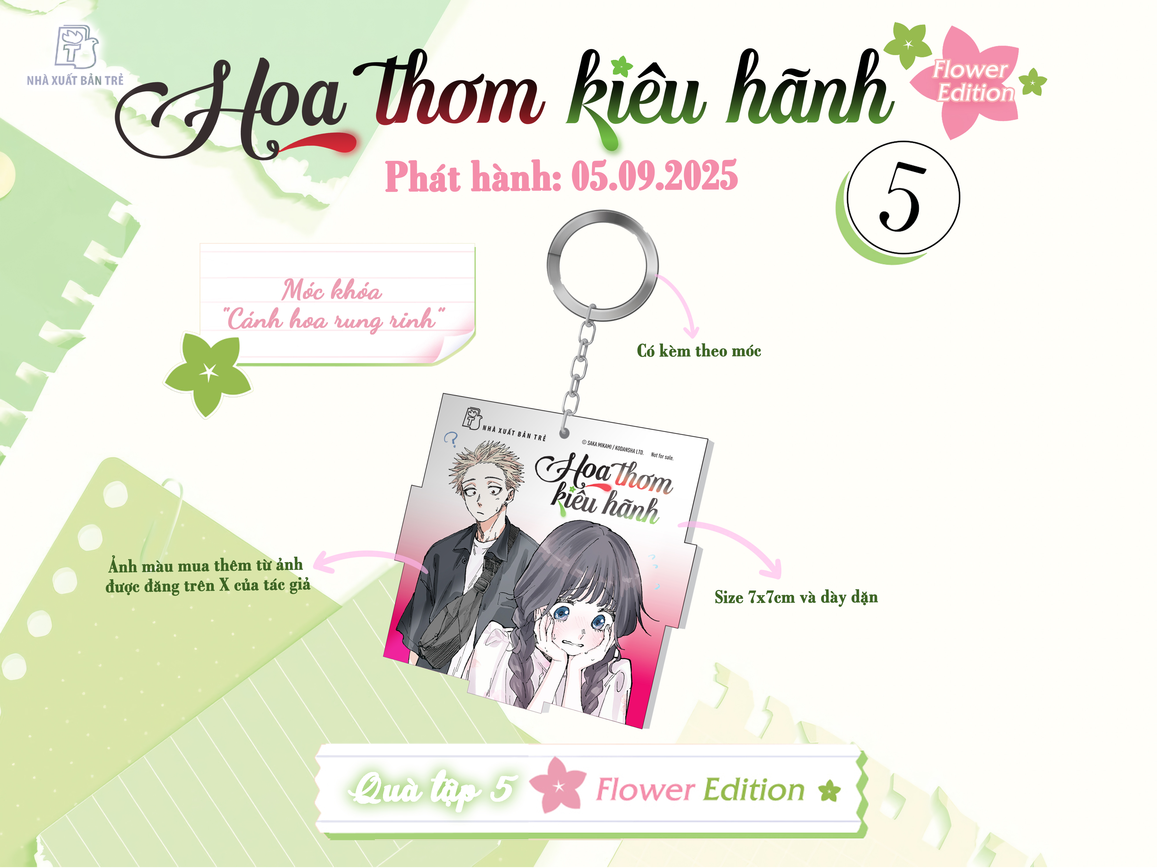 Bo
						
										
										Hoa Thom Kieu Hanh - Tap 5 - Flower Edition - Tang Kem Set 6 Standee PVC + Moc Khoa Mica + Hop Giay Dung Qua