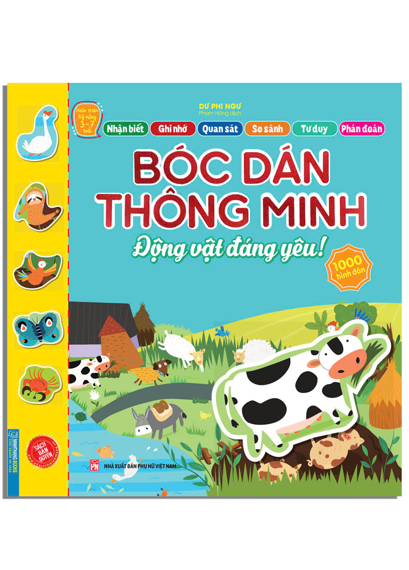 Bo
						
										
										Hoan Thien Ky Nang 3-7 Tuoi - Boc Dan Hinh Thong Minh - Dong Vat Dang Yeu