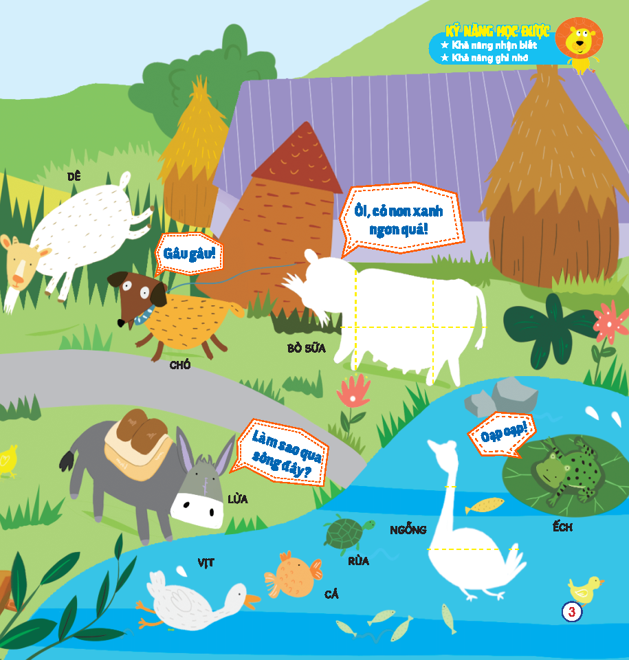 Bo
						
										
										Hoan Thien Ky Nang 3-7 Tuoi - Boc Dan Hinh Thong Minh - Dong Vat Dang Yeu