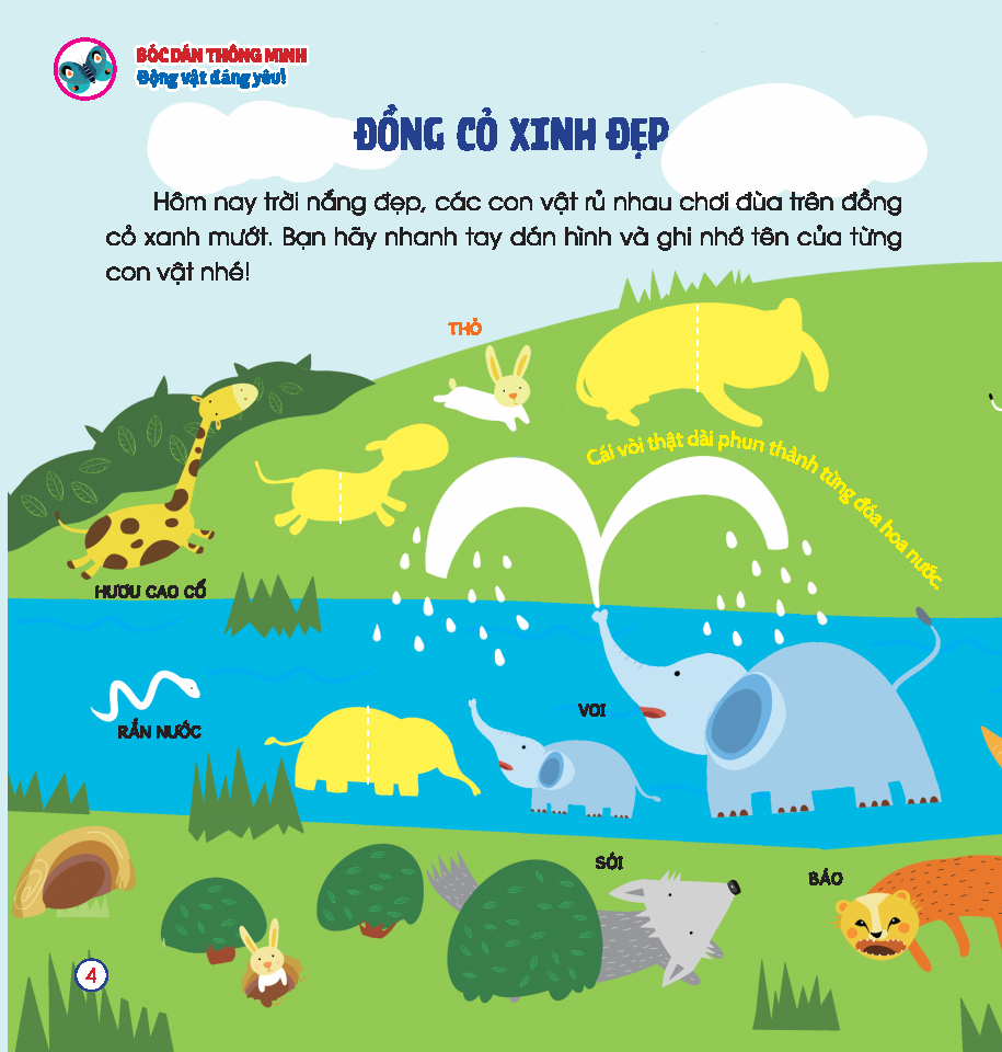 Bo
						
										
										Hoan Thien Ky Nang 3-7 Tuoi - Boc Dan Hinh Thong Minh - Dong Vat Dang Yeu