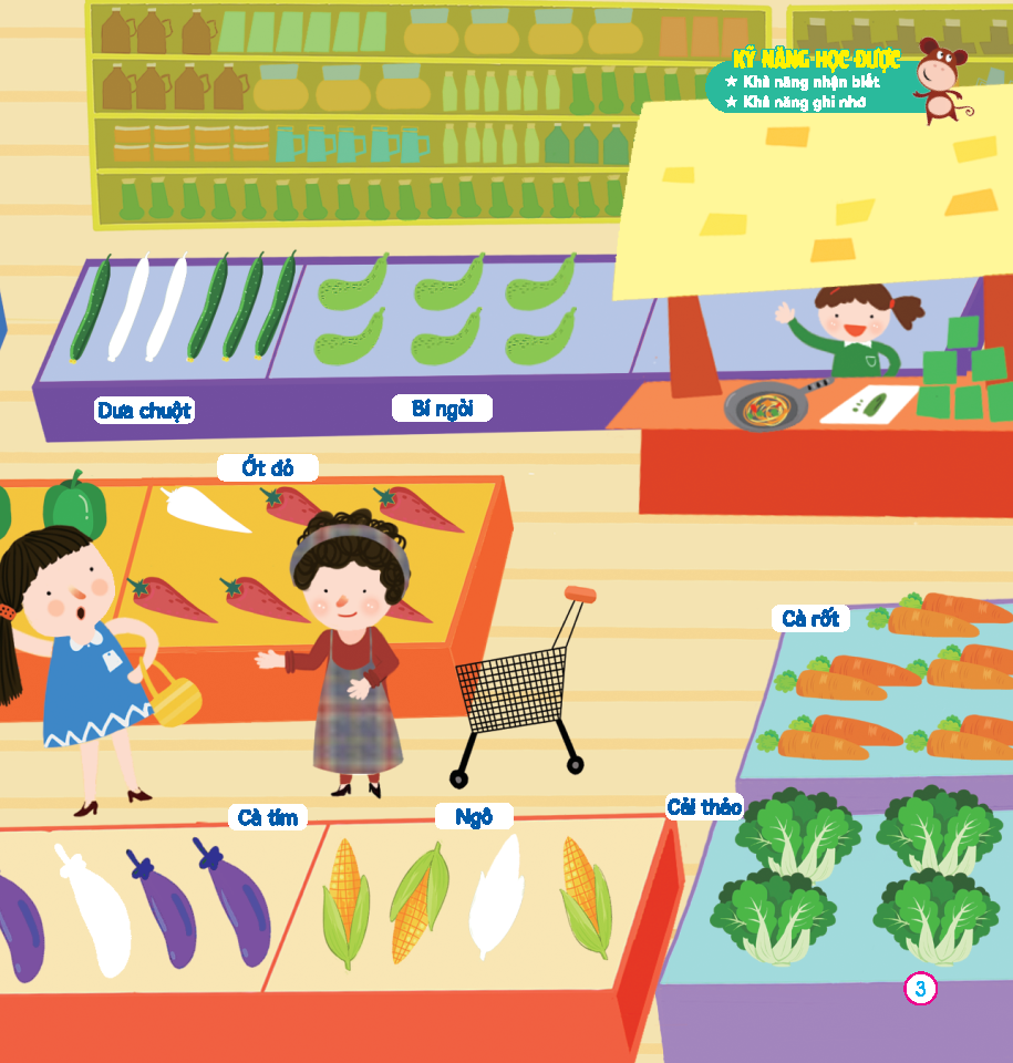 Bo
						
										
										Hoan Thien Ky Nang 3-7 Tuoi - Boc Dan Hinh Thong Minh - Rau, Cu, Qua Yummy!