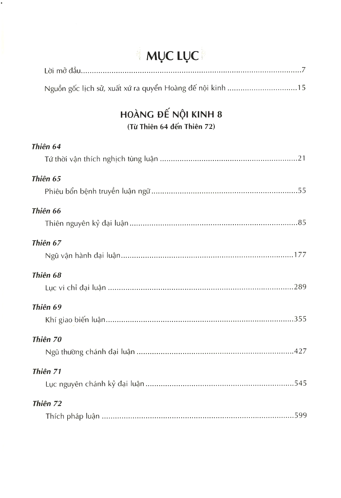 bộ hoàng đế nội kinh quyển 8 và 9