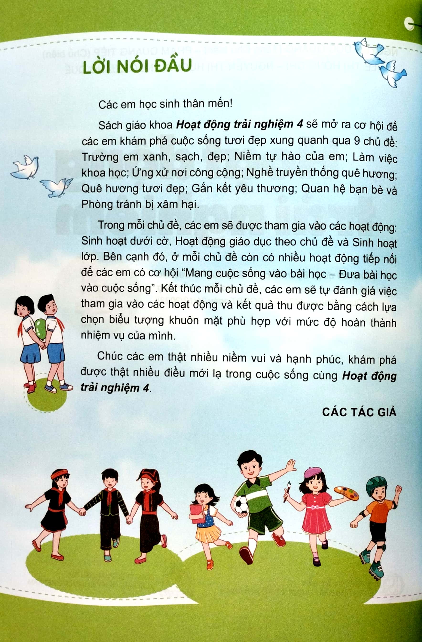 bộ hoạt động trải nghiệm 4 (cánh diều) (chuẩn)