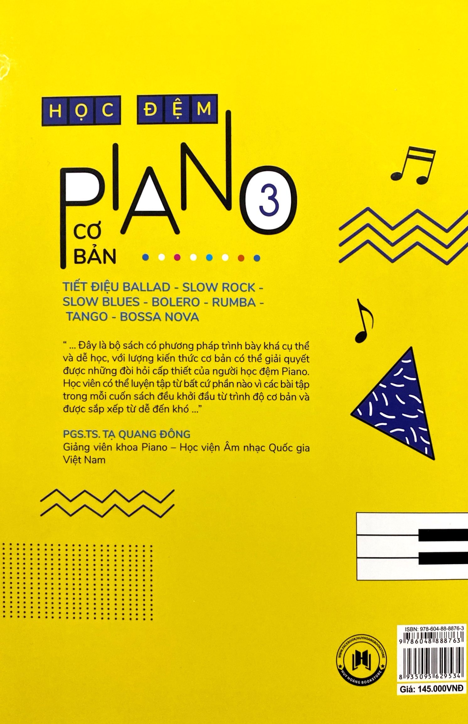 bộ học đệm piano (cơ bản) - tập 3 (tái bản 2020)