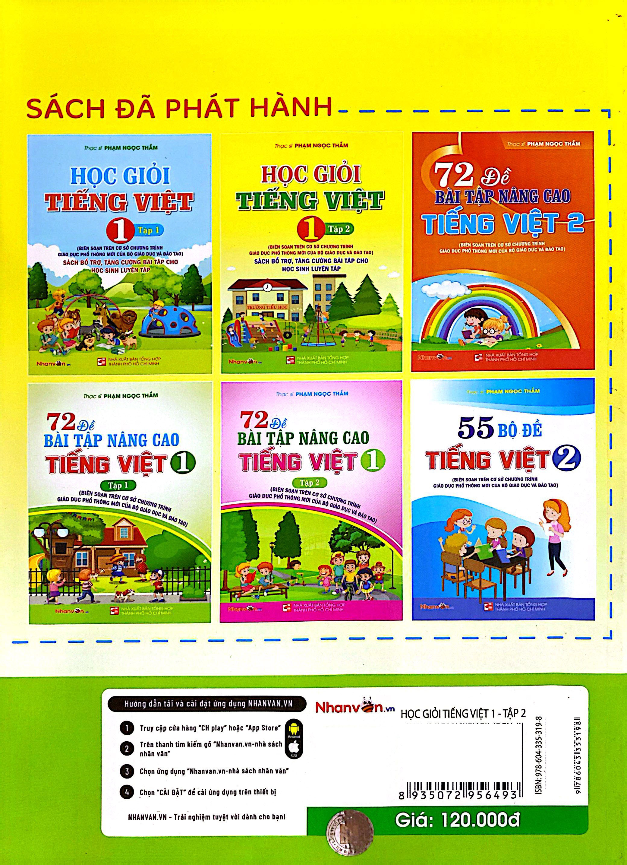 Bo
						
										
										Hoc Gioi Tieng Viet 1 - Tap 2 (Sach Bo Tro, Tang Cuong Bai Tap Cho Hoc Sinh Luyen Tap)