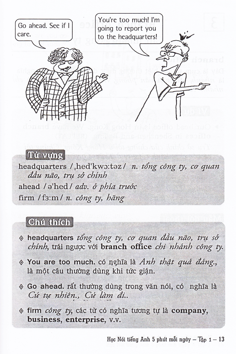 bộ học nói tiếng anh 5 phút mỗi ngày - tập 1 (kèm cd)