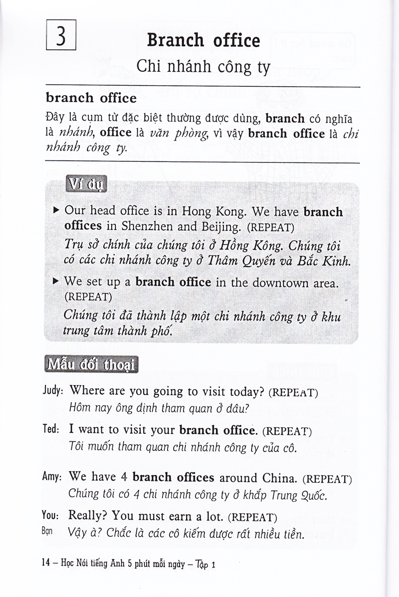 bộ học nói tiếng anh 5 phút mỗi ngày - tập 1 (kèm cd)