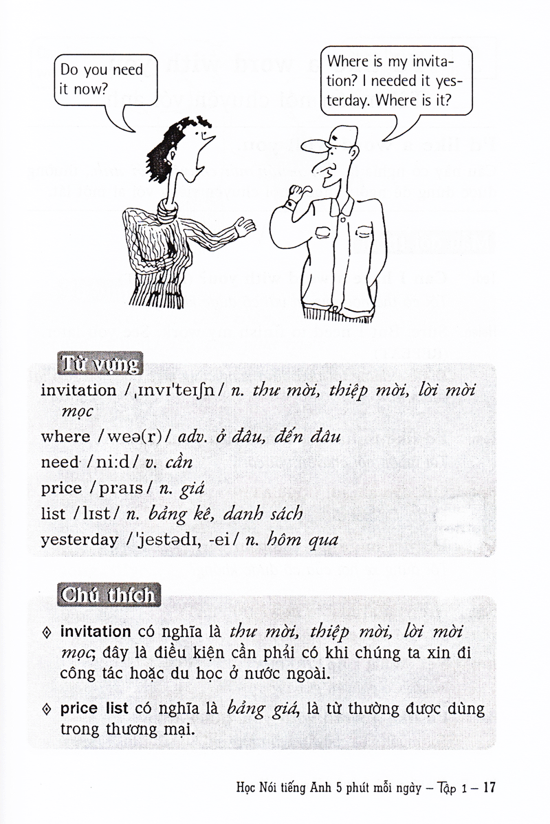 bộ học nói tiếng anh 5 phút mỗi ngày - tập 1 (kèm cd)