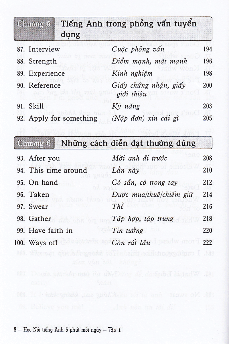 bộ học nói tiếng anh 5 phút mỗi ngày - tập 1 (kèm cd)