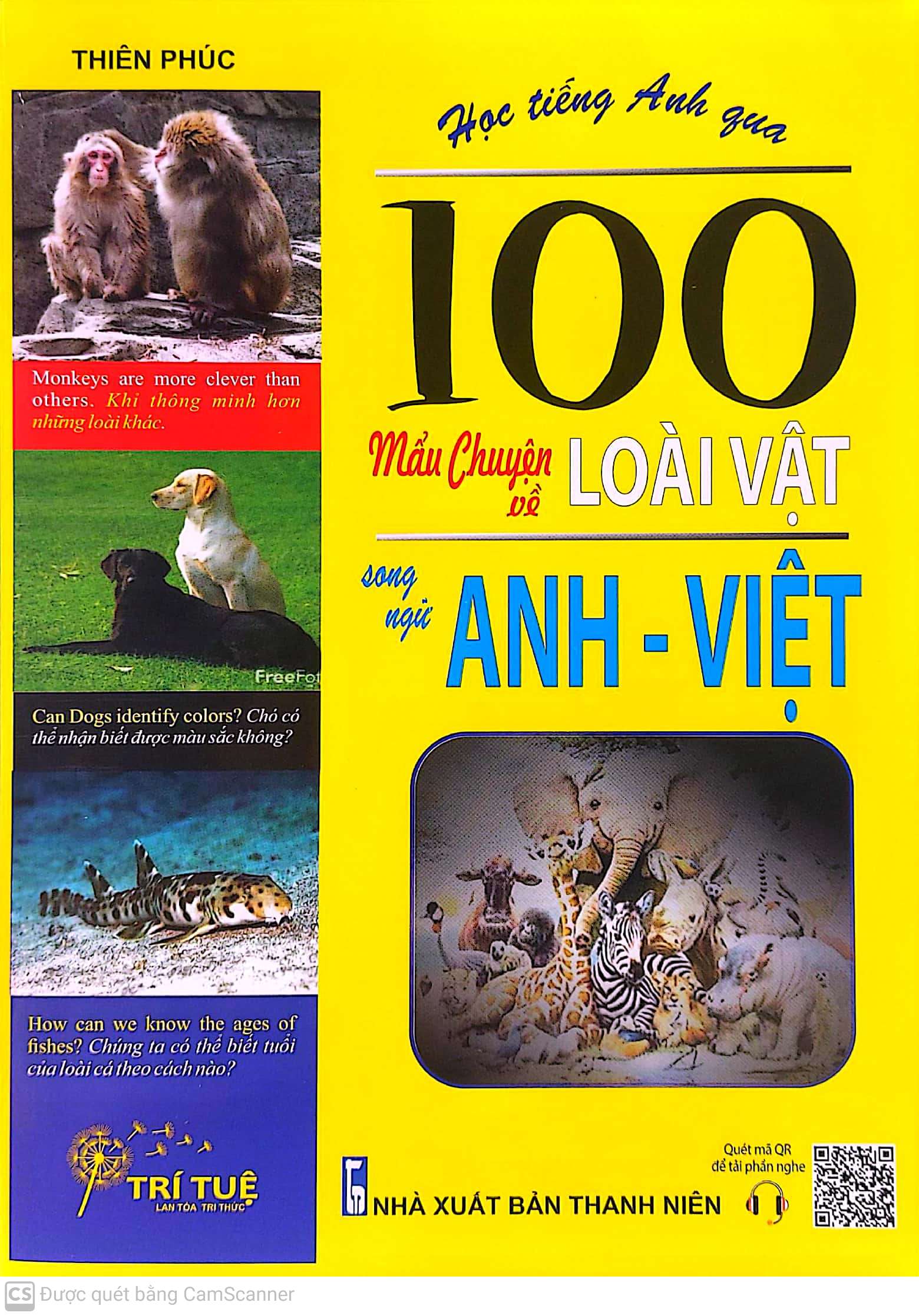 bộ học tiếng anh qua 100 mẩu chuyện về loài vật (song ngữ anh - việt)