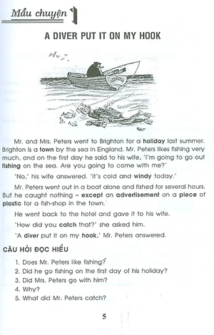 bộ học tiếng anh qua 70 mẩu chuyện cười song ngữ anh - việt: trình độ vỡ lòng