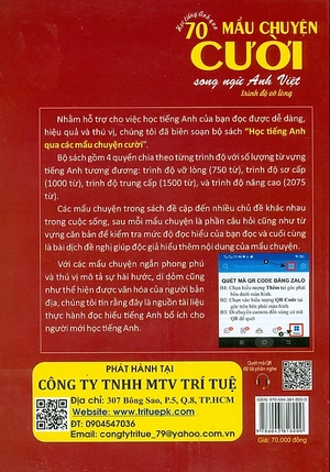 bộ học tiếng anh qua 70 mẩu chuyện cười song ngữ anh - việt: trình độ vỡ lòng