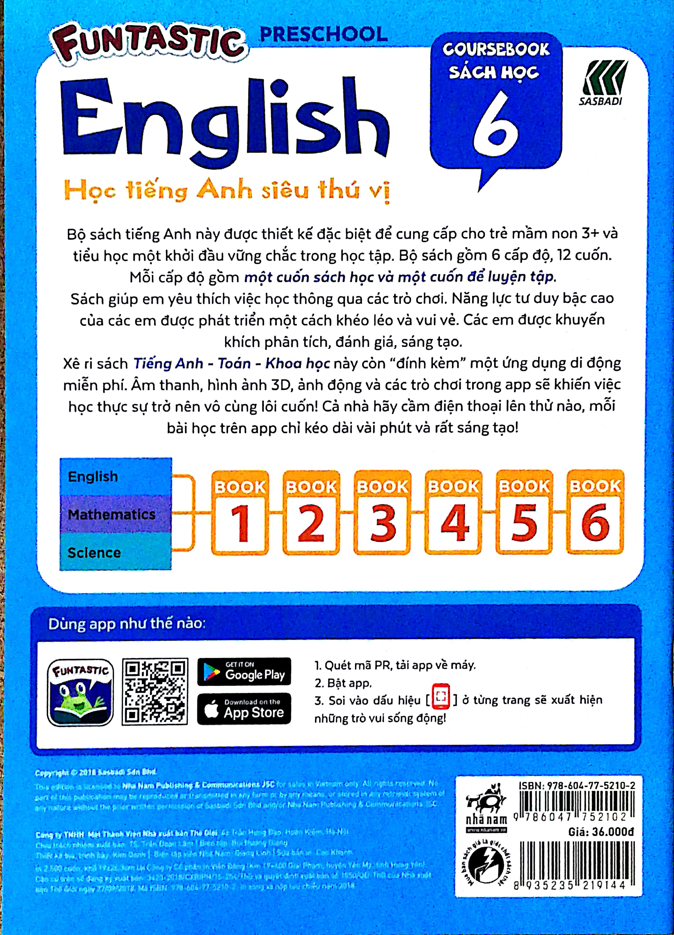 bộ học tiếng anh siêu thú vị - sách học 6