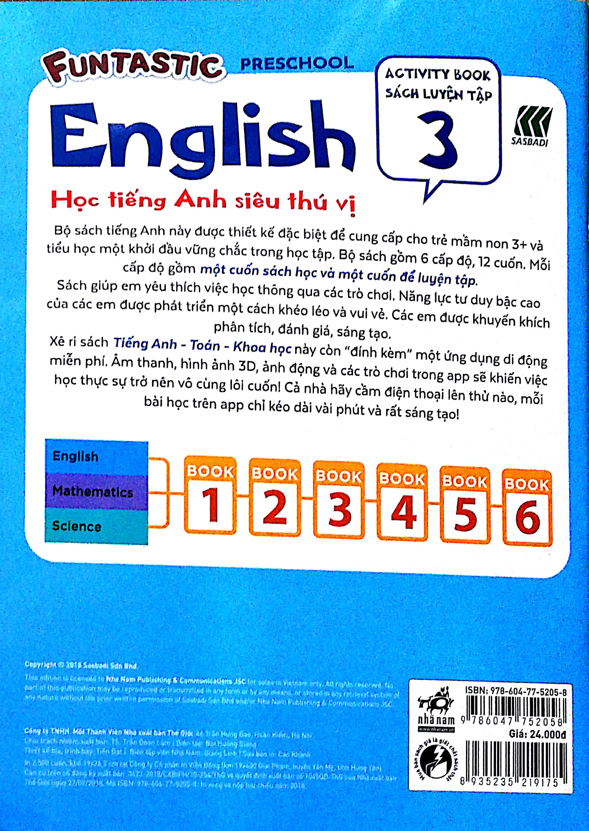 bộ học tiếng anh siêu thú vị - sách luyện tập 3