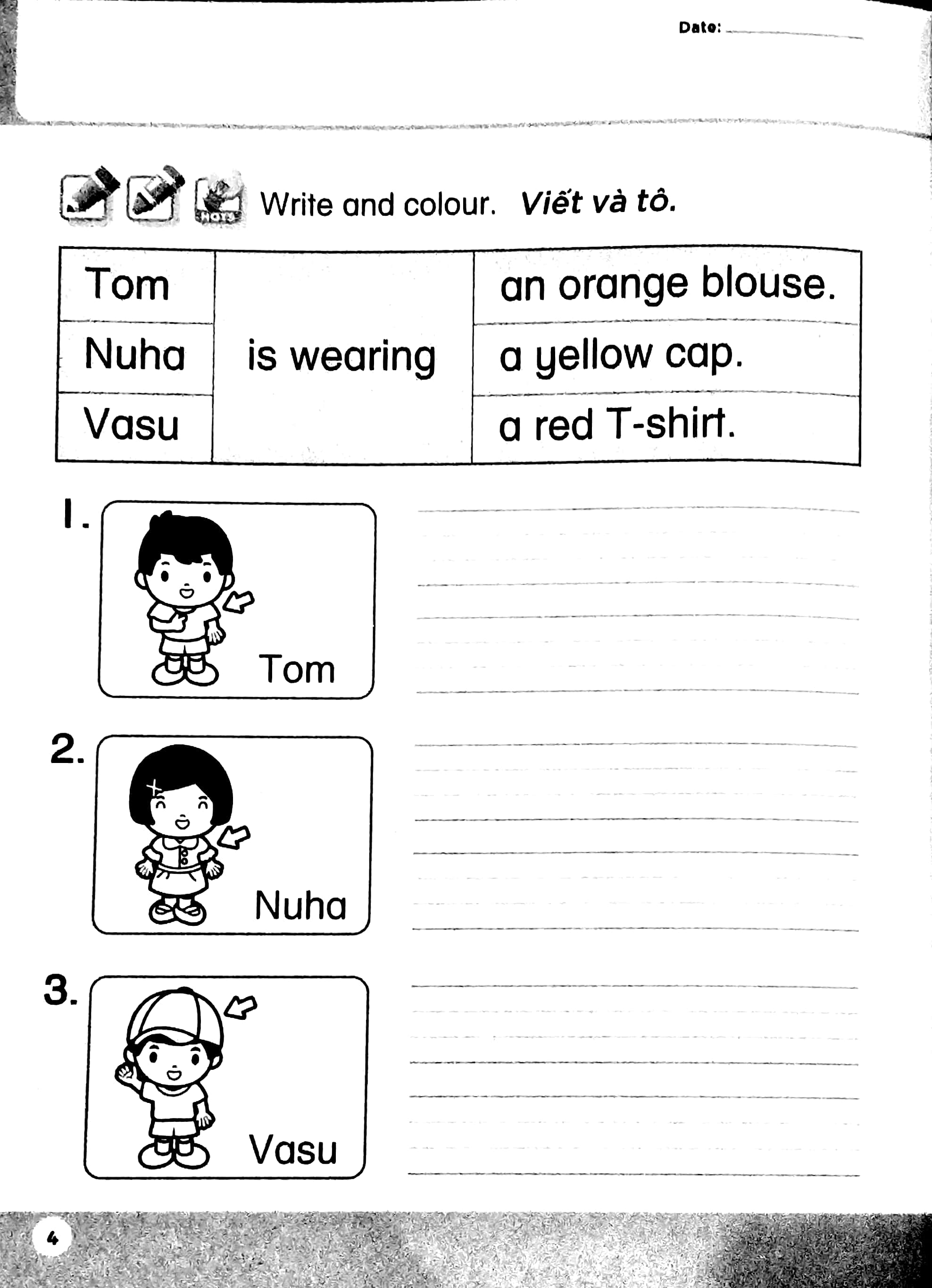 bộ học tiếng anh siêu thú vị - sách luyện tập 4