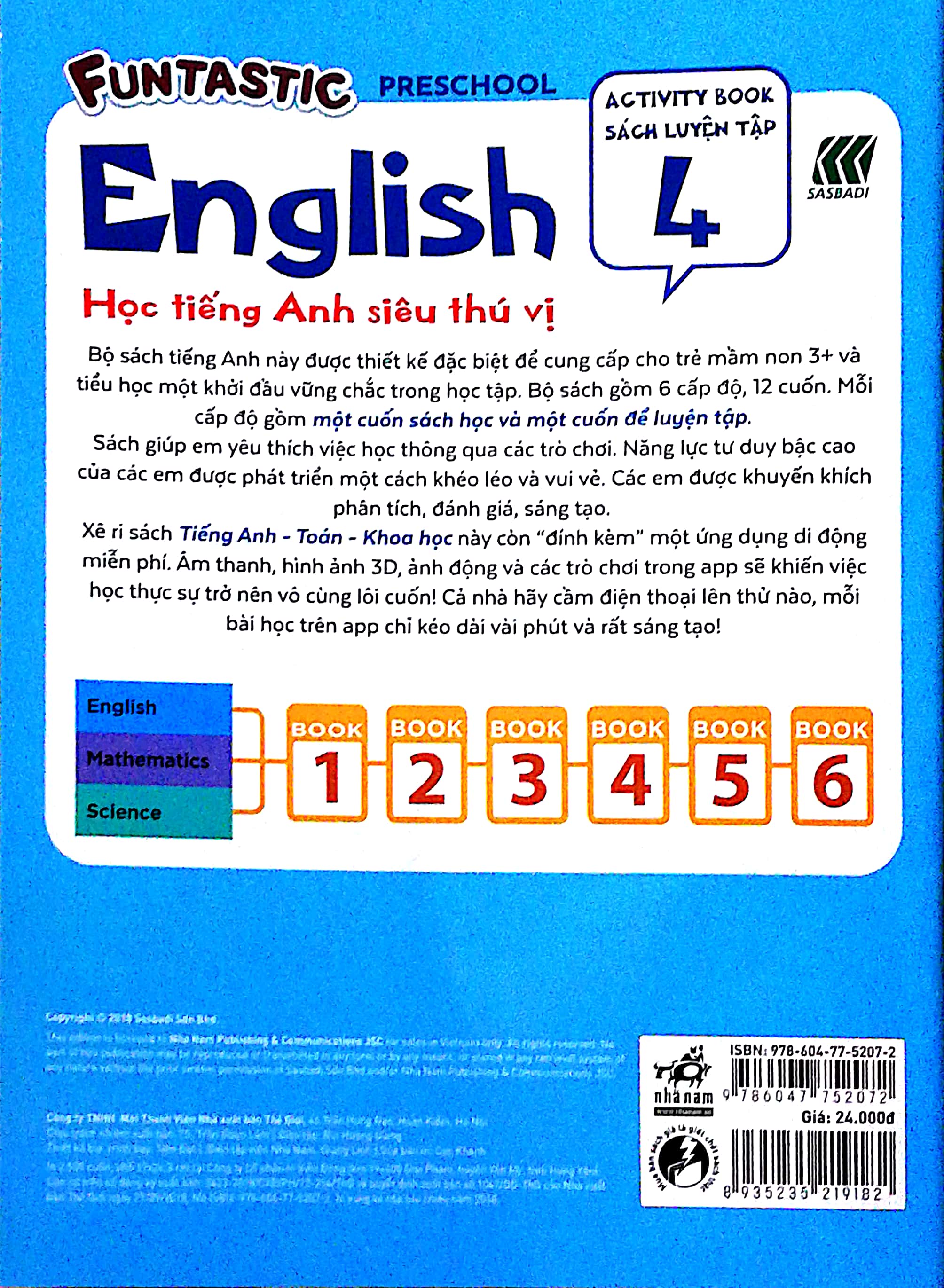 bộ học tiếng anh siêu thú vị - sách luyện tập 4
