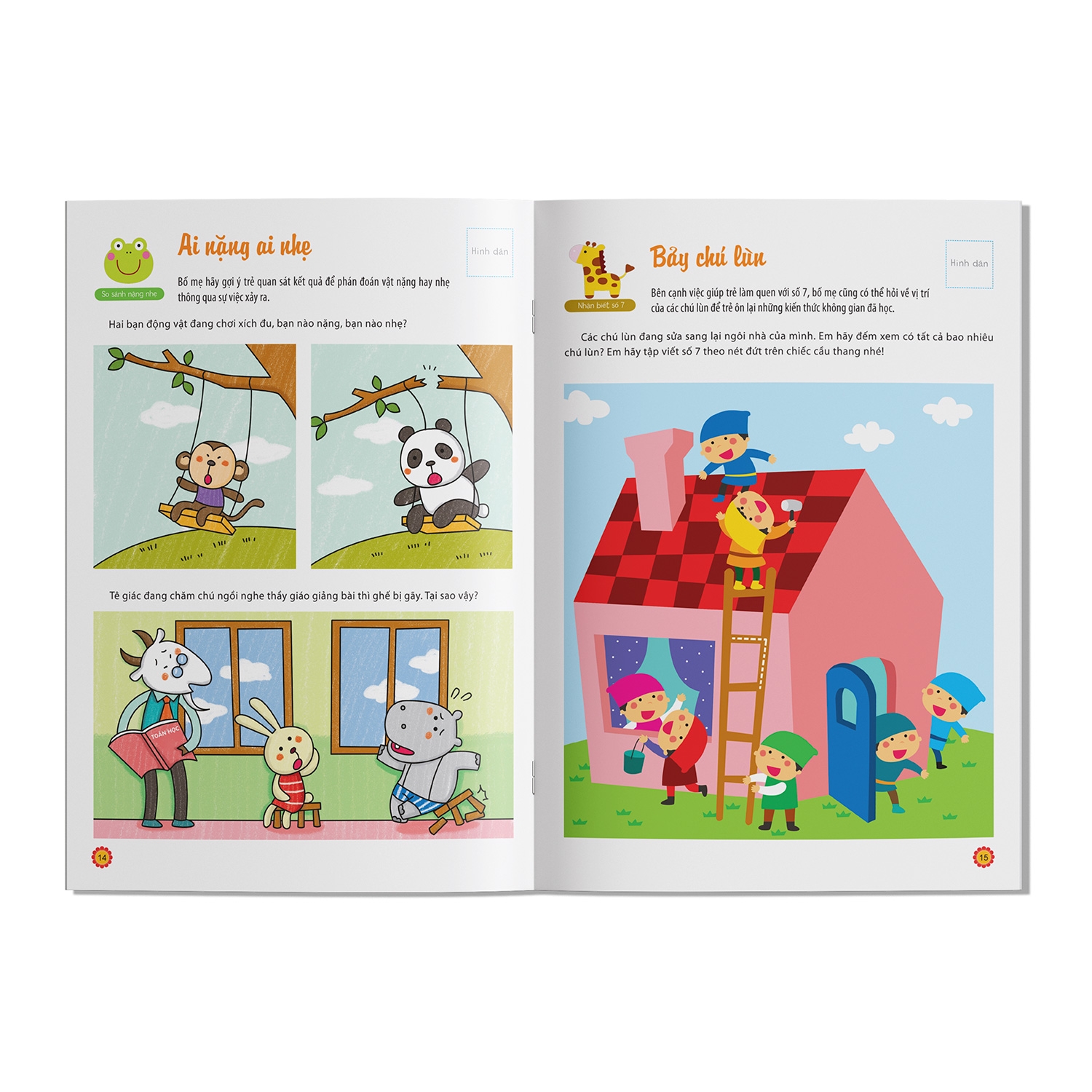 bộ học toán thật đơn giản: 3-4 tuổi - tập 2