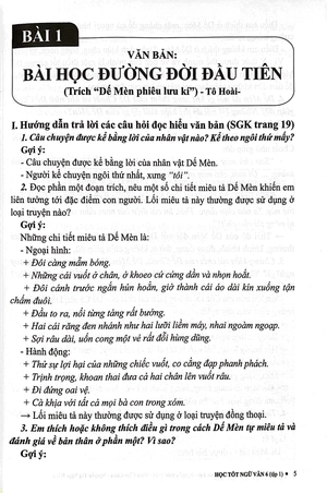 bộ học tốt ngữ văn 6 - tập 1 (theo sgk kết nối tri thức với cuộc sống)