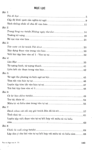 bộ học tốt ngữ văn 8 - tập 1 (biên soạn theo chương trình mới)