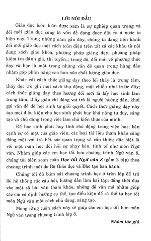 bộ học tốt ngữ văn 8 - tập 1 (biên soạn theo chương trình mới)