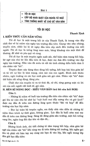 bộ học tốt ngữ văn 8 - tập 1 (biên soạn theo chương trình mới)