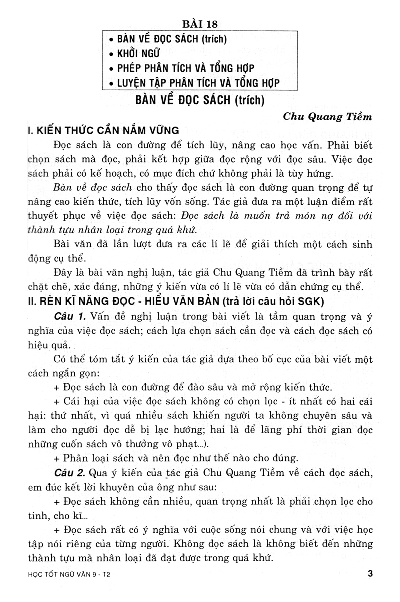 bộ học tốt ngữ văn 9 - tập 2