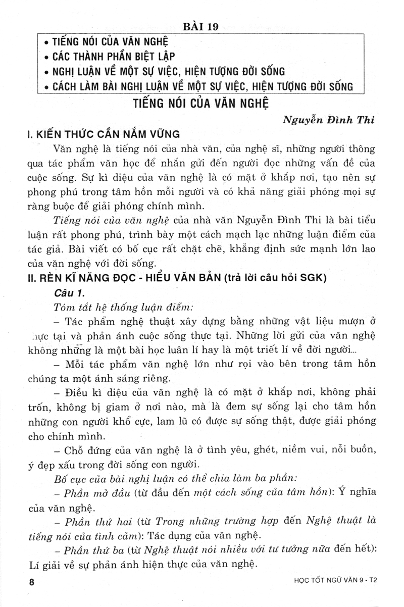 bộ học tốt ngữ văn 9 - tập 2