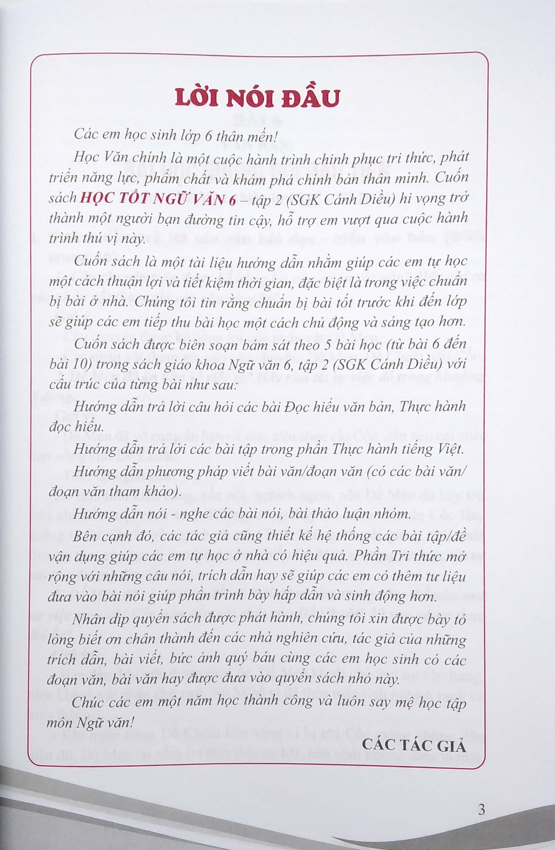 Bo
						
										
										Hoc Tot Ngu Van Lop 6 - Tap 2 (Theo SGK Canh Dieu)