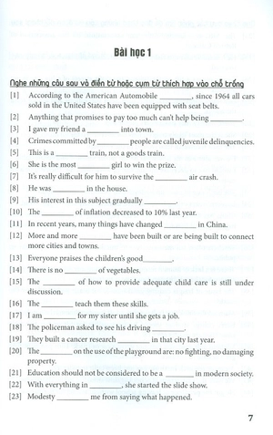 bộ học từ vựng tiếng anh theo chủ đề - tập 1