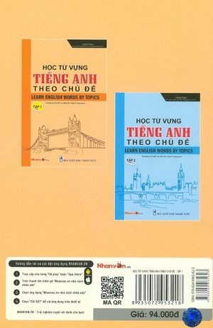 bộ học từ vựng tiếng anh theo chủ đề - tập 1