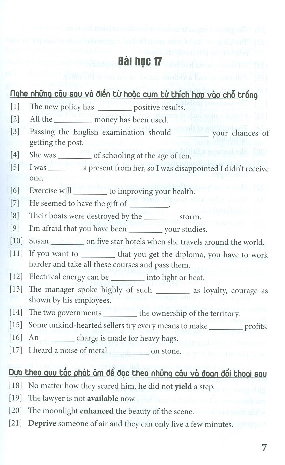 bộ học từ vựng tiếng anh theo chủ đề - tập 2