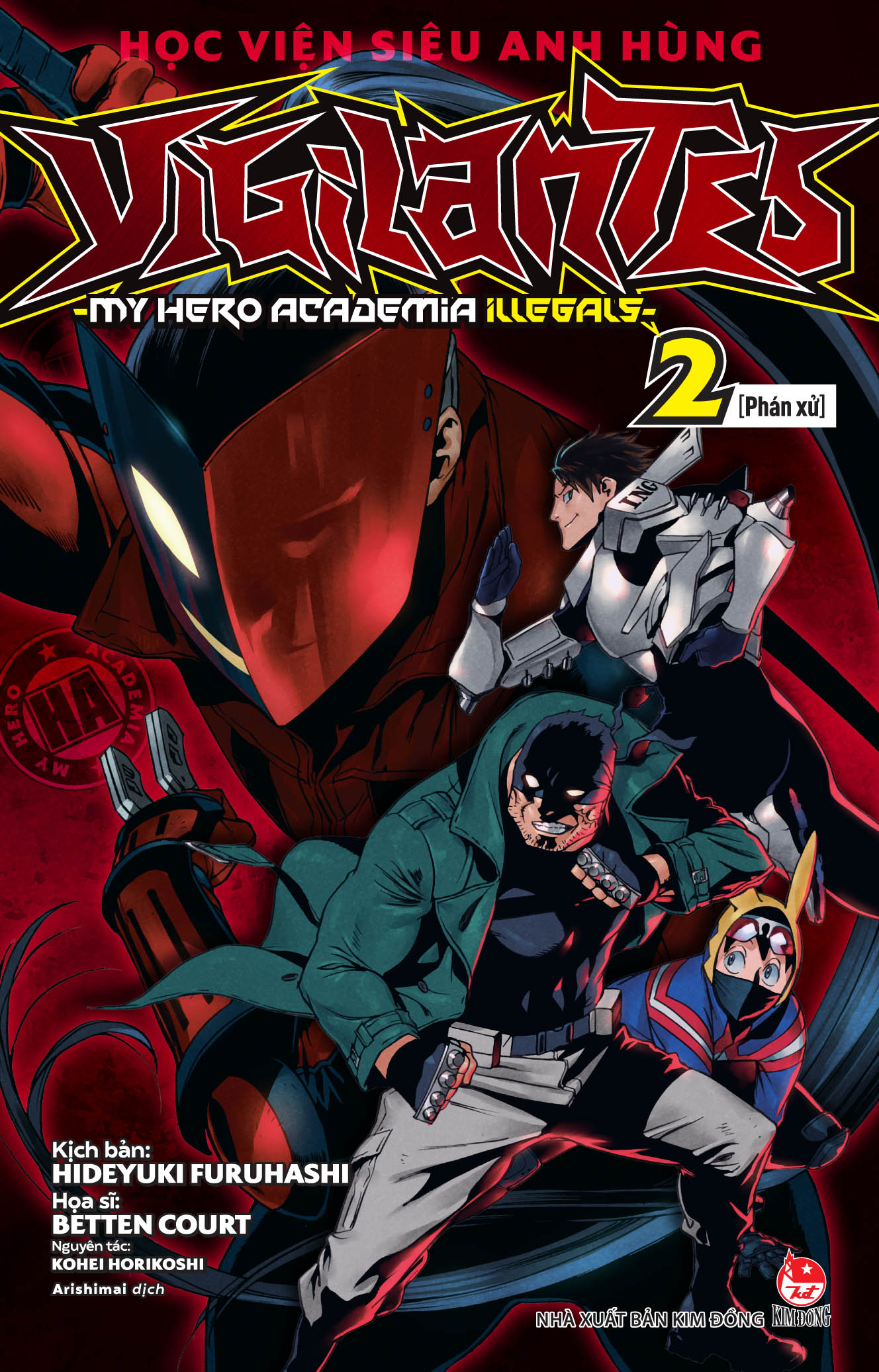 bộ học viện siêu anh hùng vigilantes - my hero academia illegals - tập 2 - phán xử - tặng kèm bookmark