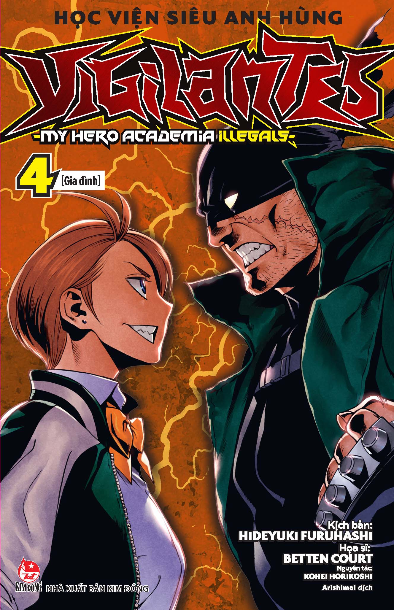 bộ học viện siêu anh hùng vigilantes - my hero academia illegals - tập 4 - gia đình - tặng kèm bookmark nhân vật