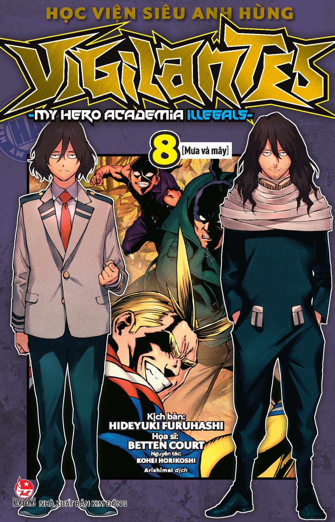 bộ học viện siêu anh hùng vigilantes - my hero academia illegals - tập 8 - mưa và mây