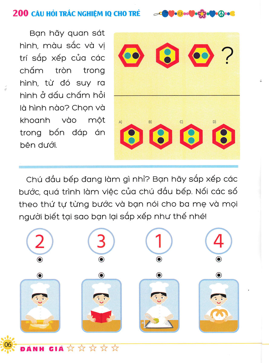 bộ học vui-vui học - 200 câu hỏi iq cho trẻ - trắc nghiệm iq - cấp độ 2