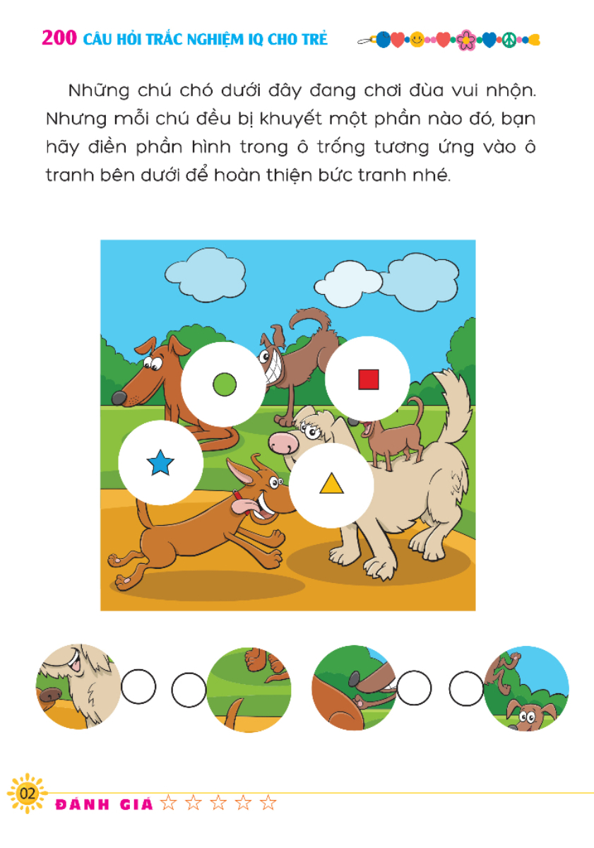 bộ học vui-vui học - 200 câu hỏi iq cho trẻ - trắc nghiệm iq - cấp độ 4