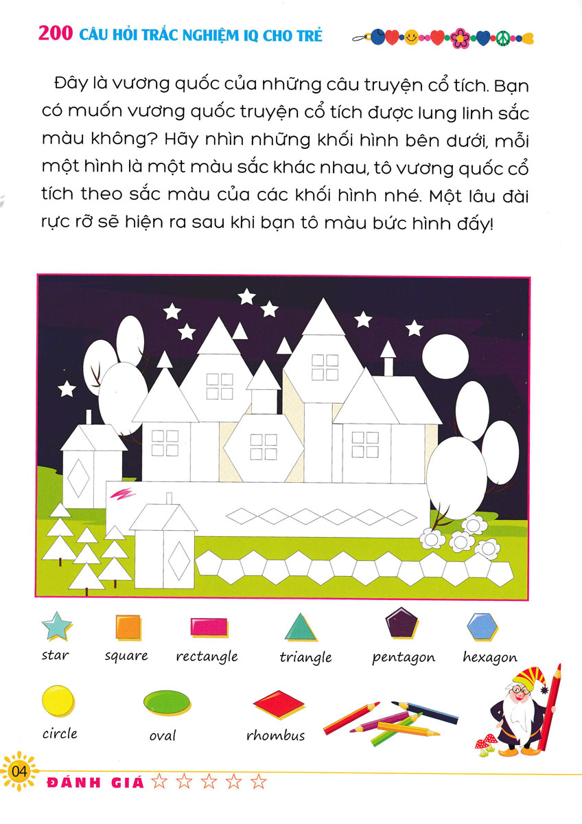 bộ học vui-vui học - 200 câu hỏi iq cho trẻ - trắc nghiệm iq - cấp độ 4