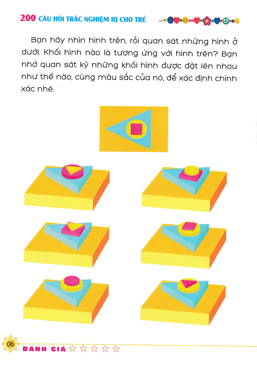 bộ học vui-vui học - 200 câu hỏi iq cho trẻ - trắc nghiệm iq - cấp độ 4