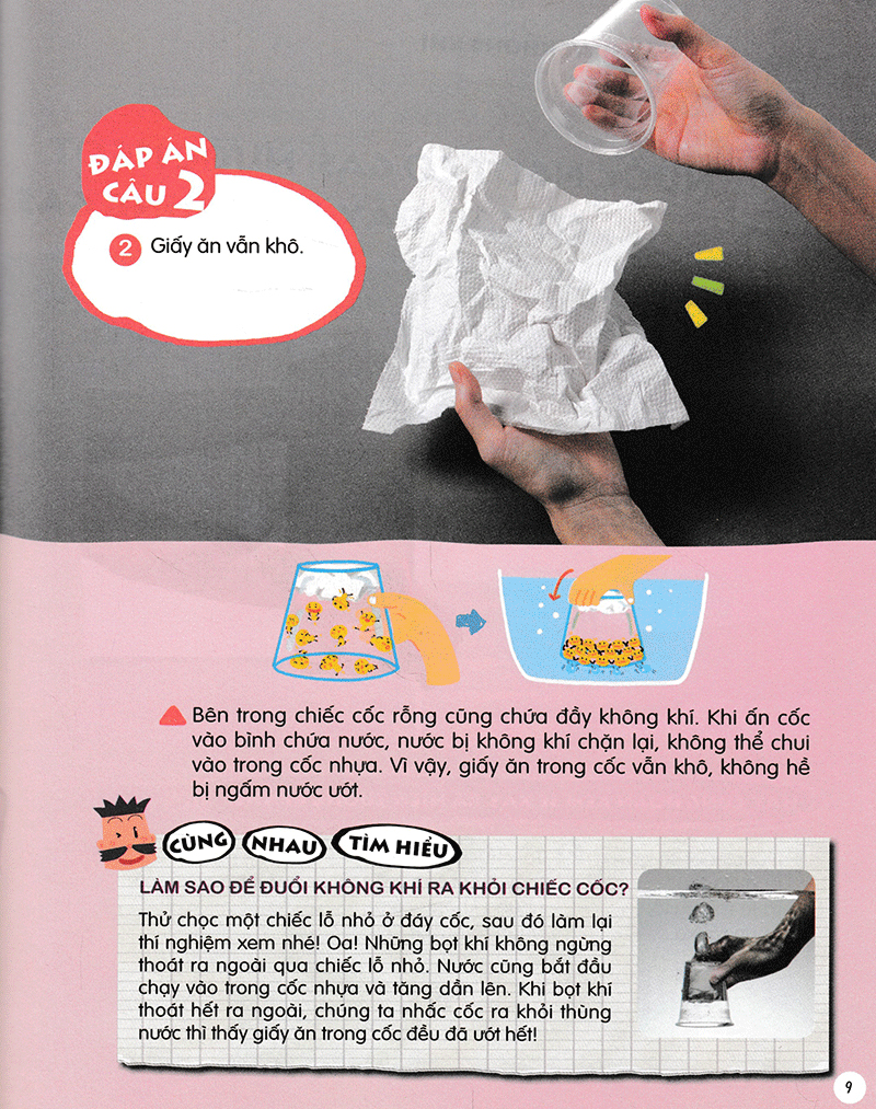 bộ hỏi đáp khoa học vui: nước biết trèo tường sao? - 29 thí nghiệm khoa học cực dễ làm