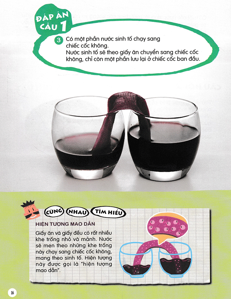 bộ hỏi đáp khoa học vui: nước biết trèo tường sao? - 29 thí nghiệm khoa học cực dễ làm