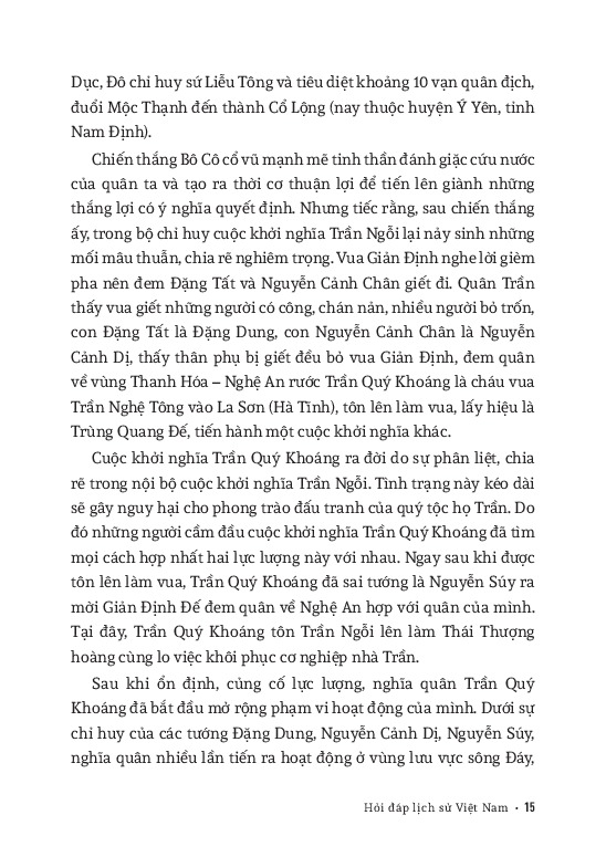 Bo
						
										
										Hoi Dap Lich Su Viet Nam - Tap 3 - Tu Khoi Nghia Lam Son Den Nua Dau The Ky XIX