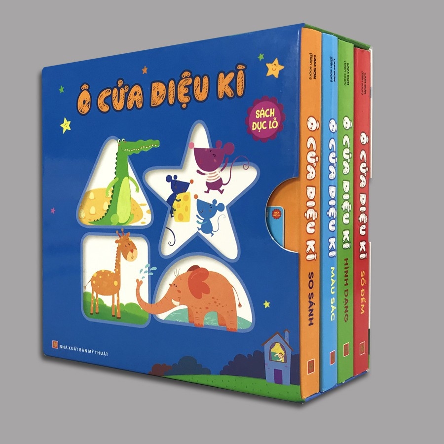 bộ hộp ô cửa kì diệu - (sách đục lỗ) (bộ 4 cuốn )