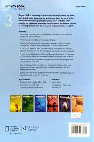 bộ hopscotch 3: activity book with audio cd