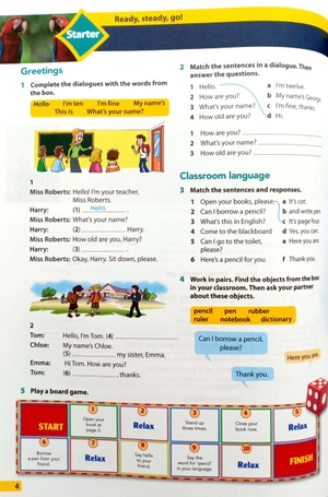 bộ hopscotch 4: activity book with audio cd