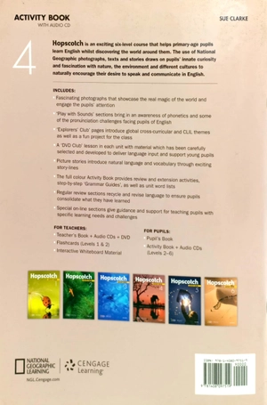 bộ hopscotch 4: activity book with audio cd